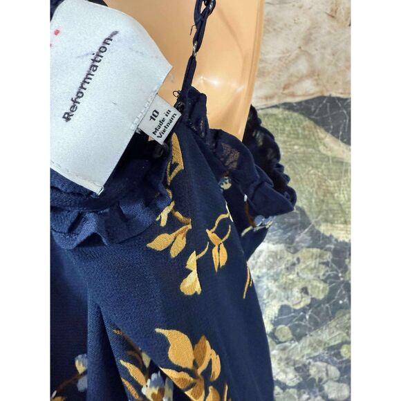 New Anthropologie Reformation Lilibet Dress Sz 10 - Picture 8 of 9